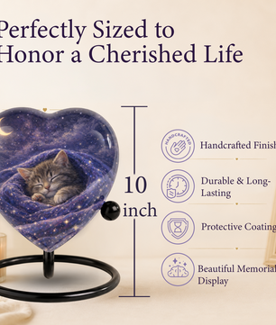 Adult Urn for Ashes – Heart Shaped Adult Cremation Urn, Urns for Adult Ashes