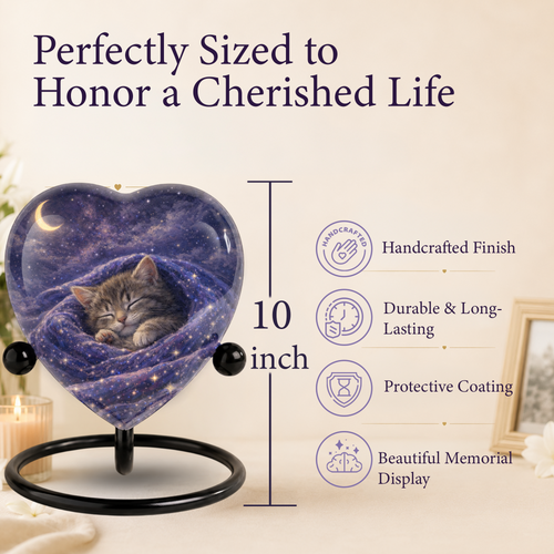 Adult Urn for Ashes – Heart Shaped Adult Cremation Urn, Urns for Adult Ashes