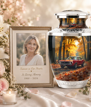 Classic Car Cremation Urn for Dad & Mom, Custom Car Urn for Human Ashes
