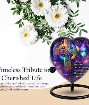 Celtic Cross Butterfly Memorial Urn, Adult Urn, Urns for Adult Ashes, Adult Urns, Adult Urns for Ashes