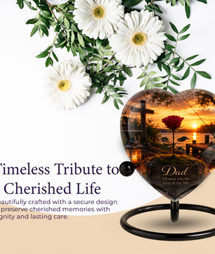 Rose Urn – Adult Urn for Ashes, Rose Cremation Urn & Beautiful Urn for Adult Ashes