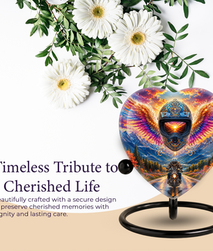 Bike Rider Urn – Memorial Cremation Urn for Dad, Father, Son & Men