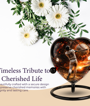 Personalized Baseball Cremation Urn for Ashes | Adult Sports Memorial Urn for Dad