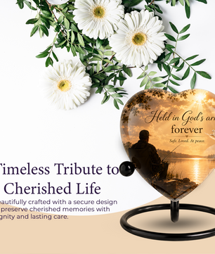 Fishing Urn for Dad – Gone Fishing Cremation Urn, Fishing Urn for Human Ashes & Personalized Dad Urn