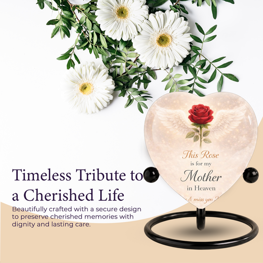 Rose Wings Urn for Adult Ashes – Angel Wings Adult Cremation Memorial Urn