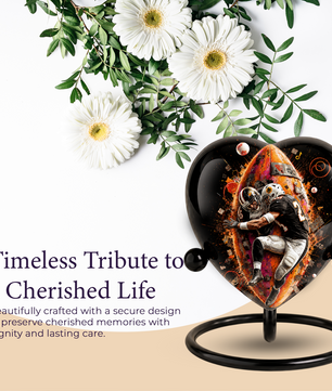 Football Cremation Urn for Ashes, Personalized Adult Urn for Dad, Men & Sports Fans