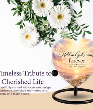 Angel Wing Sunset Urn – Adult Urn for Ashes, Angel Wings Cremation Urn