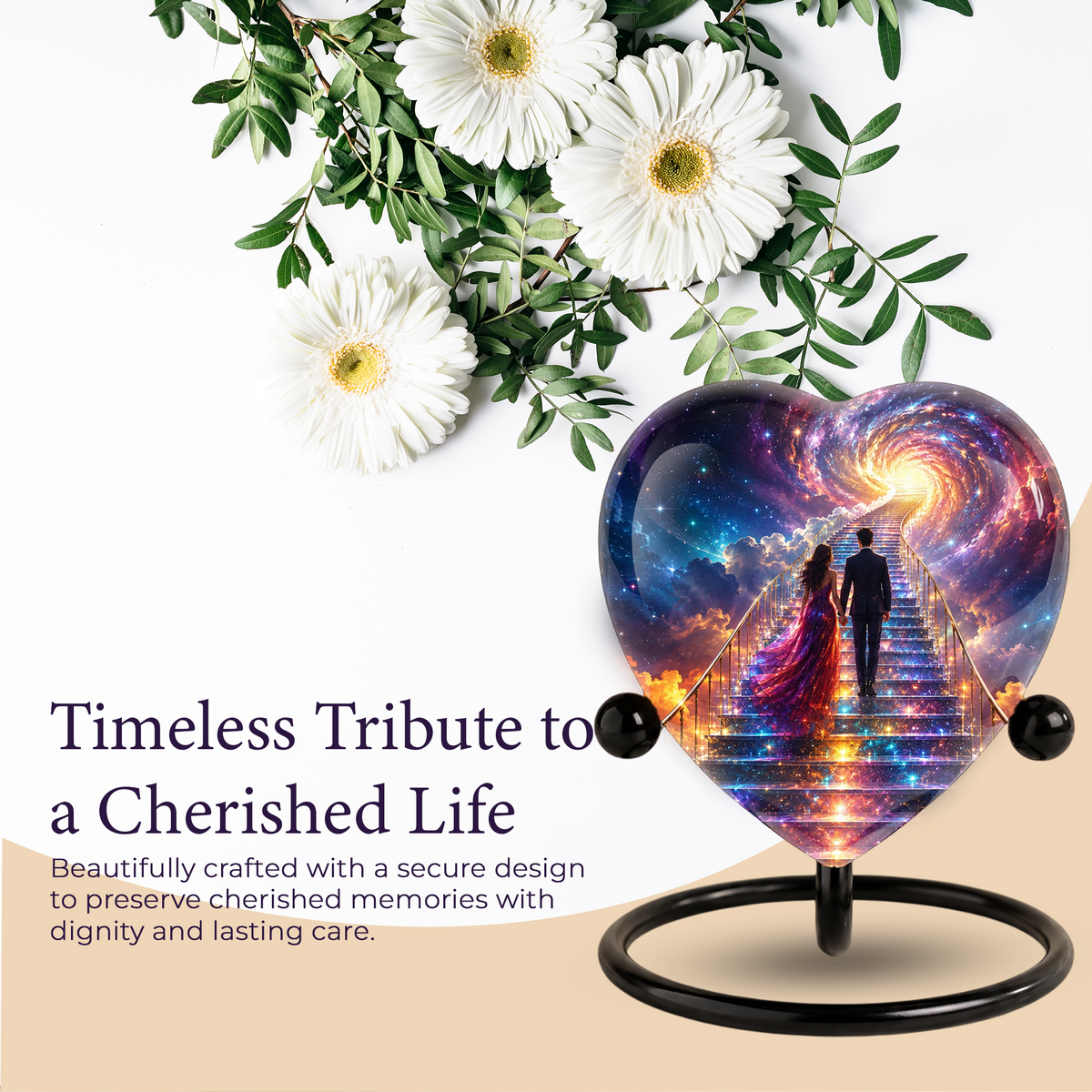 Adult Cremation Urn for Ashes, Personalized Adult Urn, Unique Memorial Urn for Human Ashes