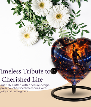 Basketball Adult Cremation Urn for Ashes | Personalized Sports Memorial Urn
