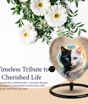 Personalized Cat Urn for Ashes – Unique Cat Urns, Custom Cat Urn, Pet Urn for Cats