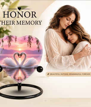 Adult Urn Heart-Shaped Memorial Keepsake – Unique Cremation Urn for Adult Ashes