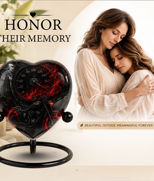 Motorcycle Bike Cremation Urn for Dad – Personalized Adult Male Urn for Ashes