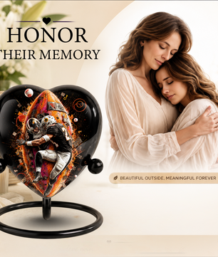 Football Cremation Urn for Ashes, Personalized Adult Urn for Dad, Men & Sports Fans