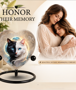 Personalized Cat Urn for Ashes – Unique Cat Urns, Custom Cat Urn, Pet Urn for Cats