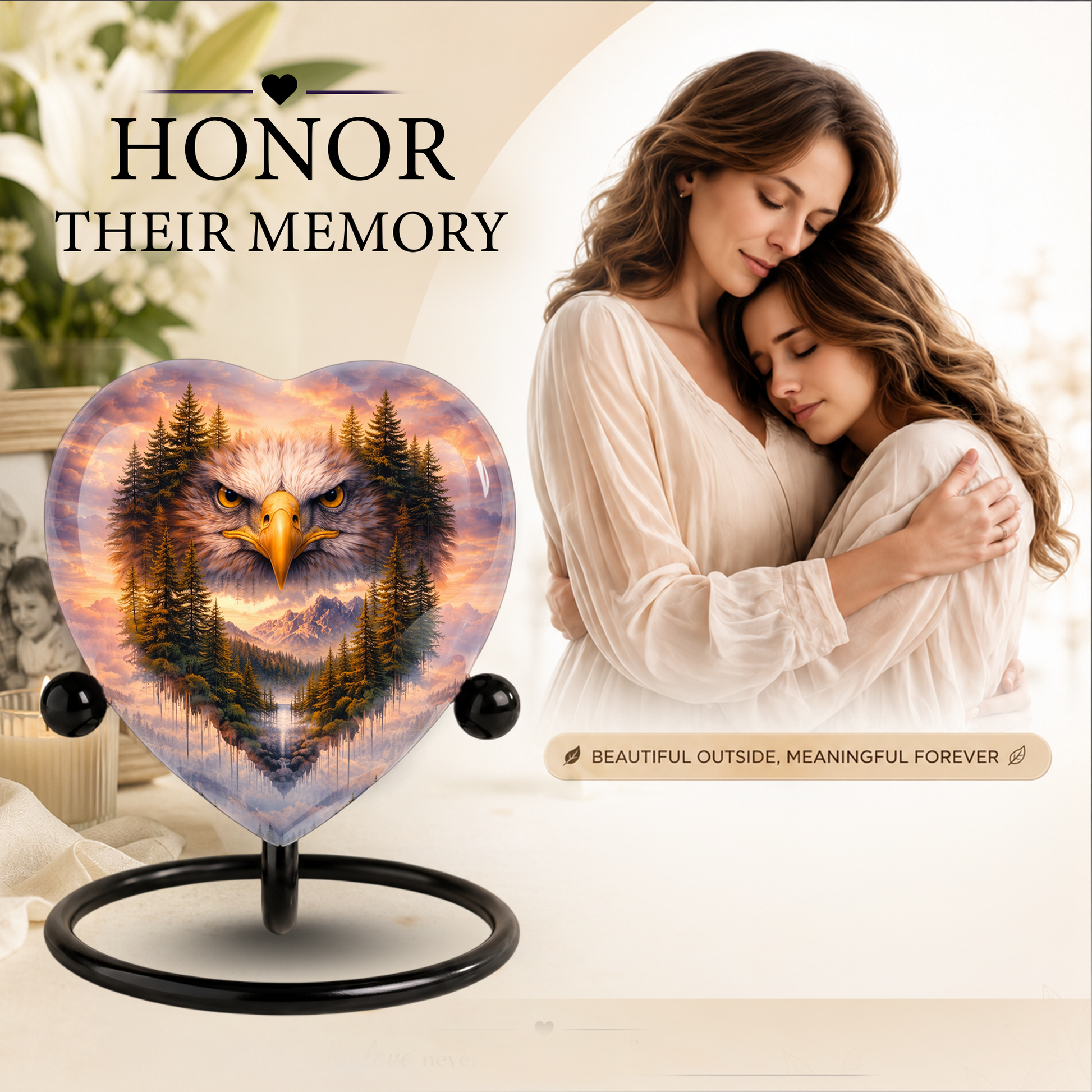 Eagle Mountain Forest Urn, Adult Urn, Urns for Adult Ashes, Adult Urns, Adult Urns for Ashes, Adult Cremation Urn