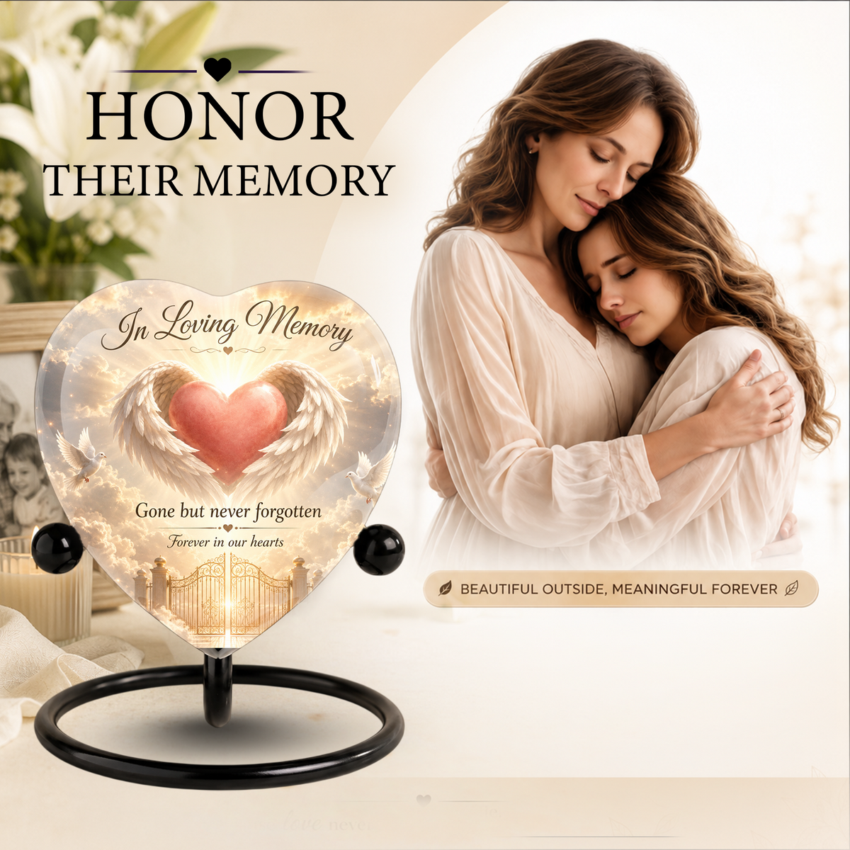 Angel Wing Heaven Urn – Adult Urn for Ashes, Angel Cremation Urn & Memorial Urn for Adult Ashes