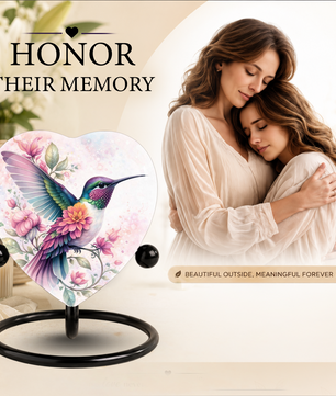 Hummingbird Cremation Urn – Adult Urn for Ashes, Beautiful Memorial Urn for Adults