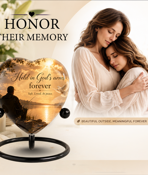Fishing Urn for Dad – Gone Fishing Cremation Urn, Fishing Urn for Human Ashes & Personalized Dad Urn