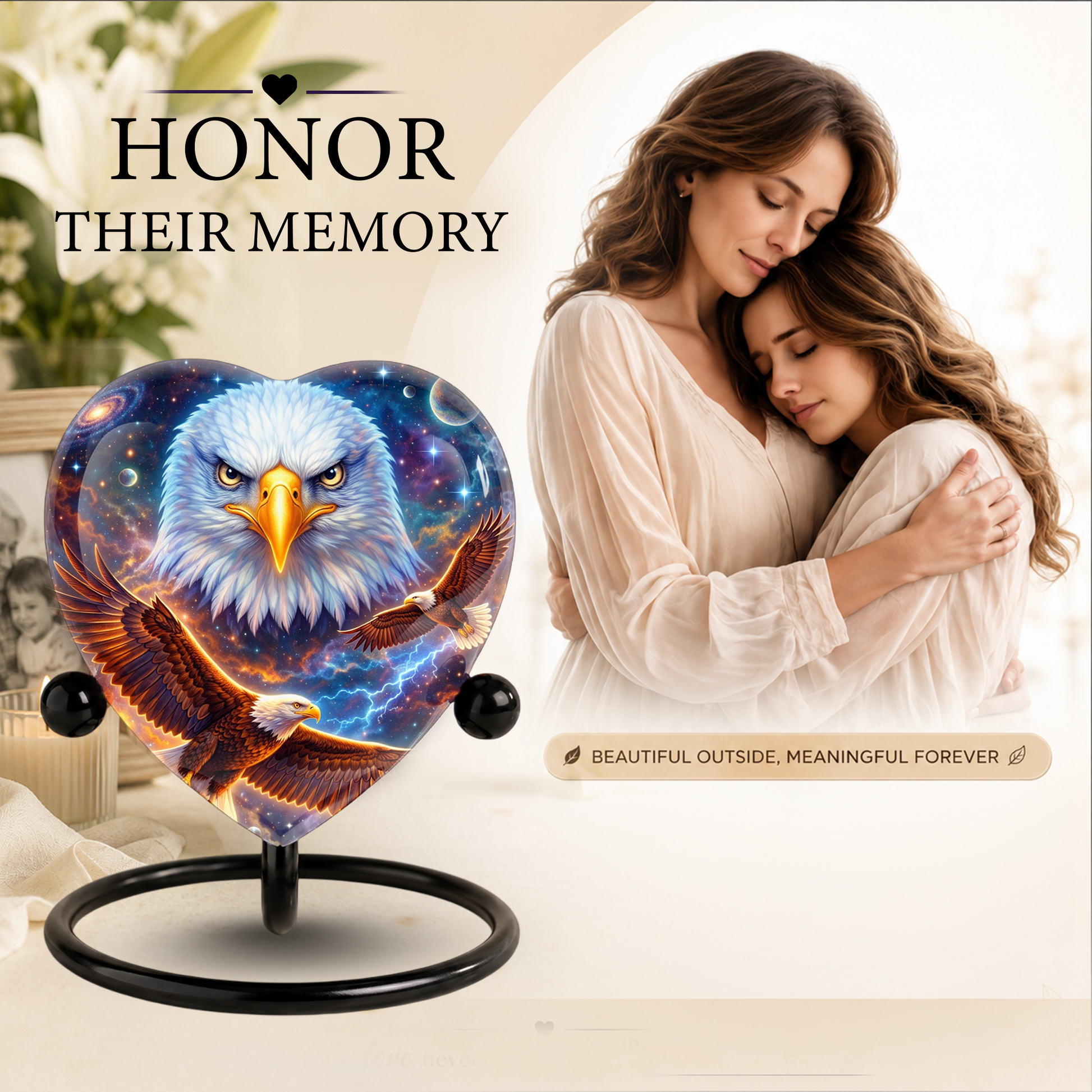 Eagle Urn, Adult Urn, Urns for Adult Ashes, Adult Urns for Ashes, Adult Cremation Urn, Eagle Memorial Urn,