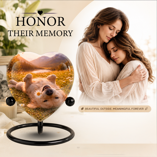 Personalized Dog Urn for Ashes, Adult Cremation Urn for Human Ashes