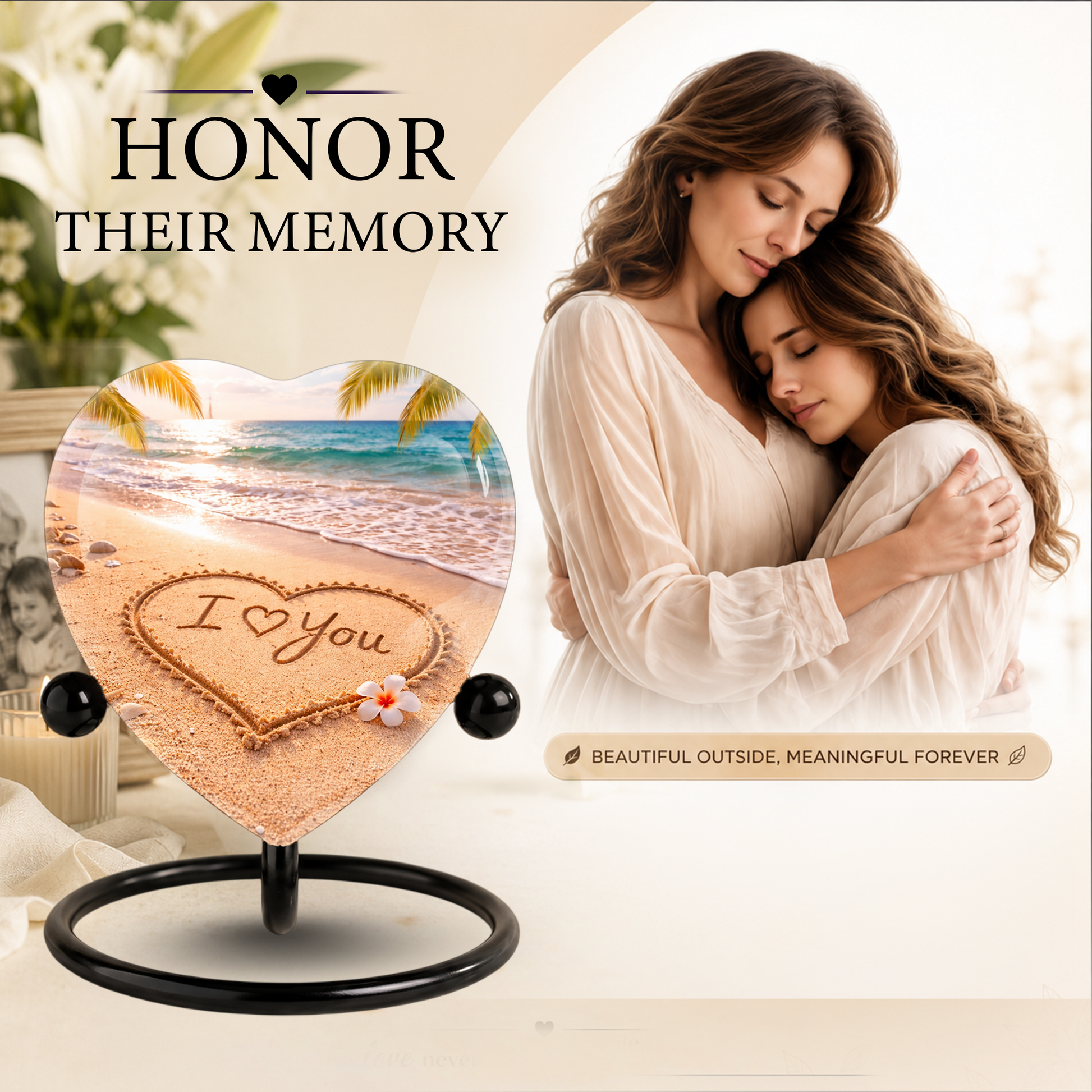 Beach Urn, Beach Urns for Human Ashes, Beach Themed Urn, Beach Cremation Urn