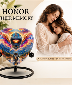 Bike Rider Urn – Memorial Cremation Urn for Dad, Father, Son & Men