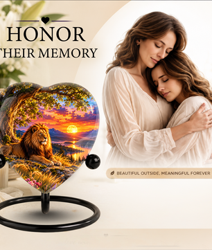 Lion Cremation Urn for Ashes, Lion Memorial Urn, Personalized Lion Urn, Lion Lover Memorial,
