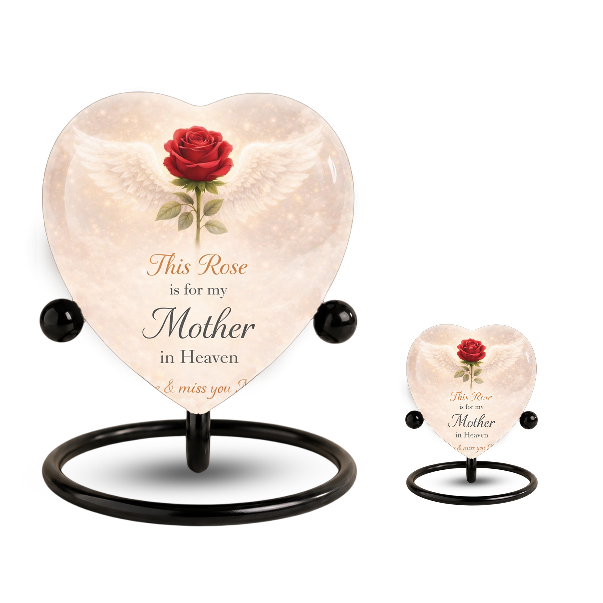 Rose Wings Urn for Adult Ashes – Angel Wings Adult Cremation Memorial Urn