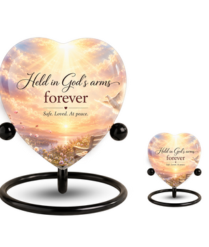 Angel Wing Sunset Urn – Adult Urn for Ashes, Angel Wings Cremation Urn
