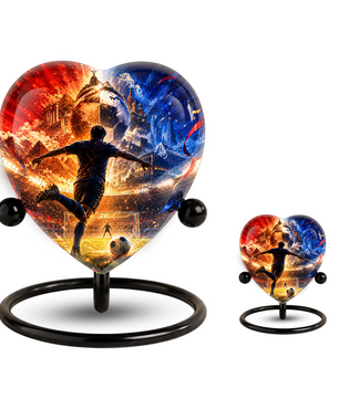 Personalized Soccer Cremation Urn for Ashes, Adult Urn for Dad, Men & Sports Fans