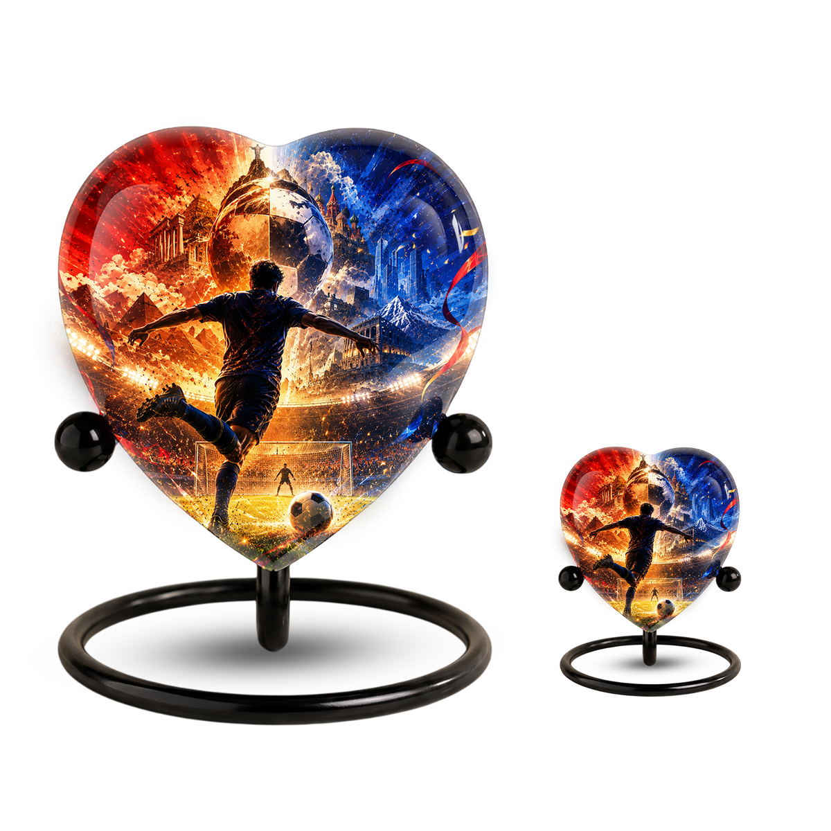 Personalized Soccer Cremation Urn for Ashes, Adult Urn for Dad, Men & Sports Fans