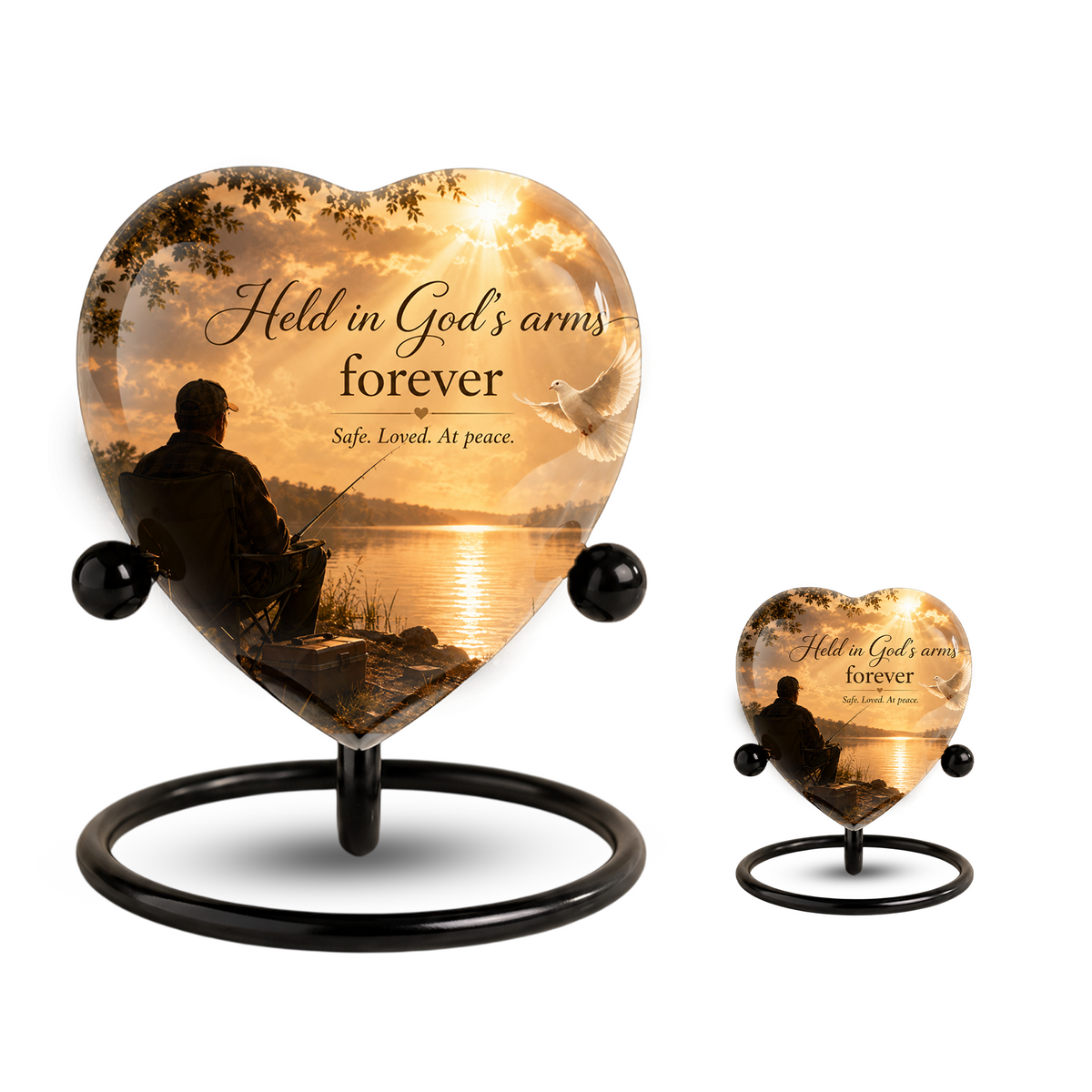 Fishing Urn for Dad – Gone Fishing Cremation Urn, Fishing Urn for Human Ashes & Personalized Dad Urn