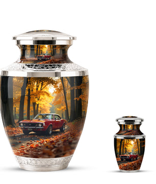 Classic Car Cremation Urn for Dad & Mom, Custom Car Urn for Human Ashes