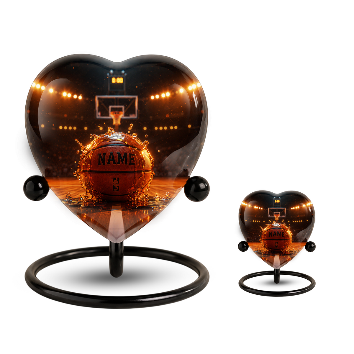 Basketball Adult Urn – Personalized Adult Cremation Urn for Ashes, Sports Memorial Urn