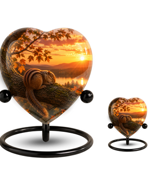 Squirrel Cremation Urn for Ashes | Personalized Adult Memorial Urn| Nature & Wildlife Cremation Urn