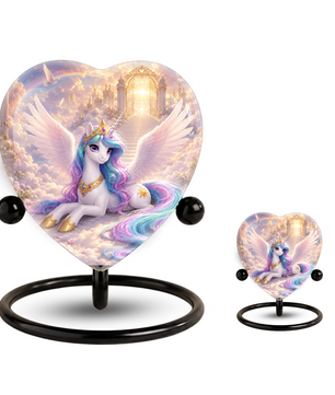 Unicorn Heaven Urn – Adult Urn for Ashes, Unicorn Cremation Urn, Heavenly Rainbow Memorial Urn