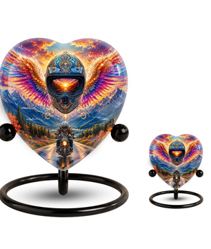 Bike Rider Urn – Memorial Cremation Urn for Dad, Father, Son & Men