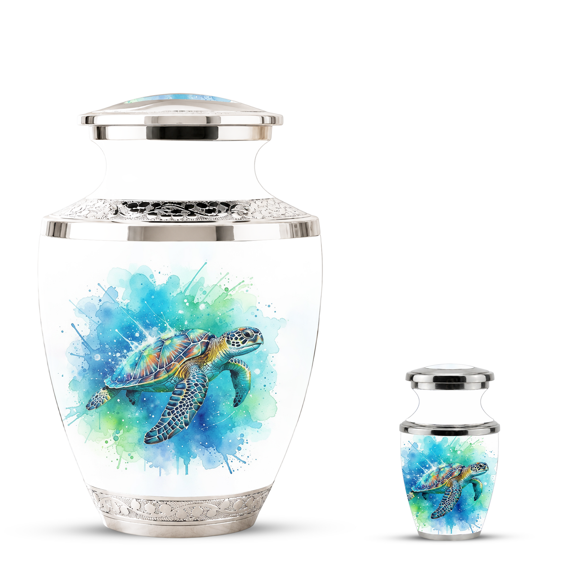 Sea Turtle Cremation Urn for Human Ashes, Personalized Urn for Human Ashes