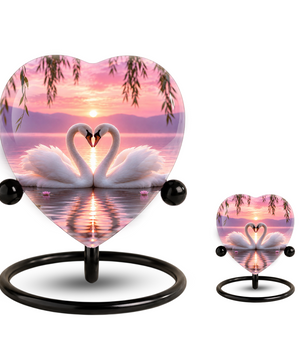 Adult Urn Heart-Shaped Memorial Keepsake – Unique Cremation Urn for Adult Ashes