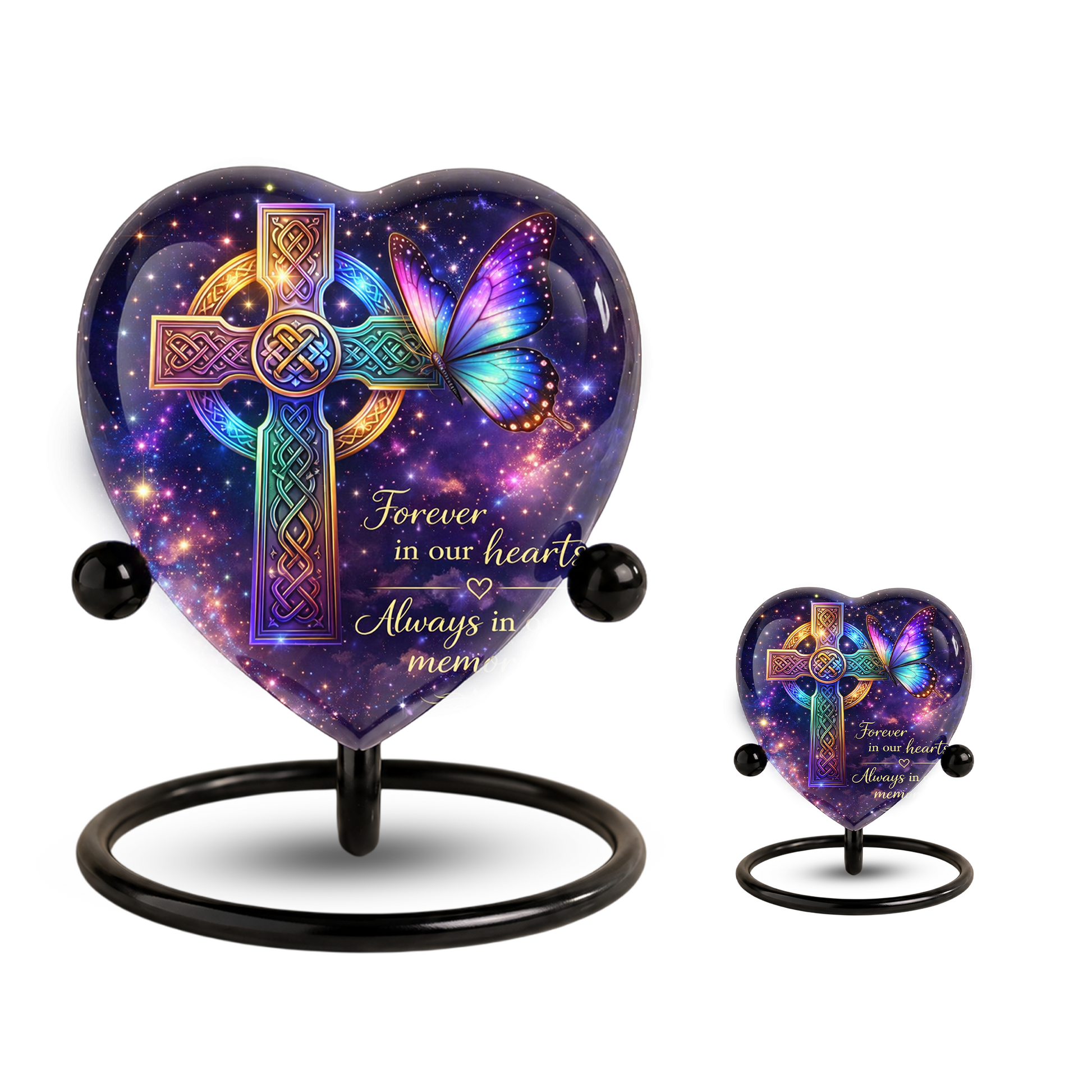 Celtic Cross Butterfly Memorial Urn, Adult Urn, Urns for Adult Ashes, Adult Urns, Adult Urns for Ashes
