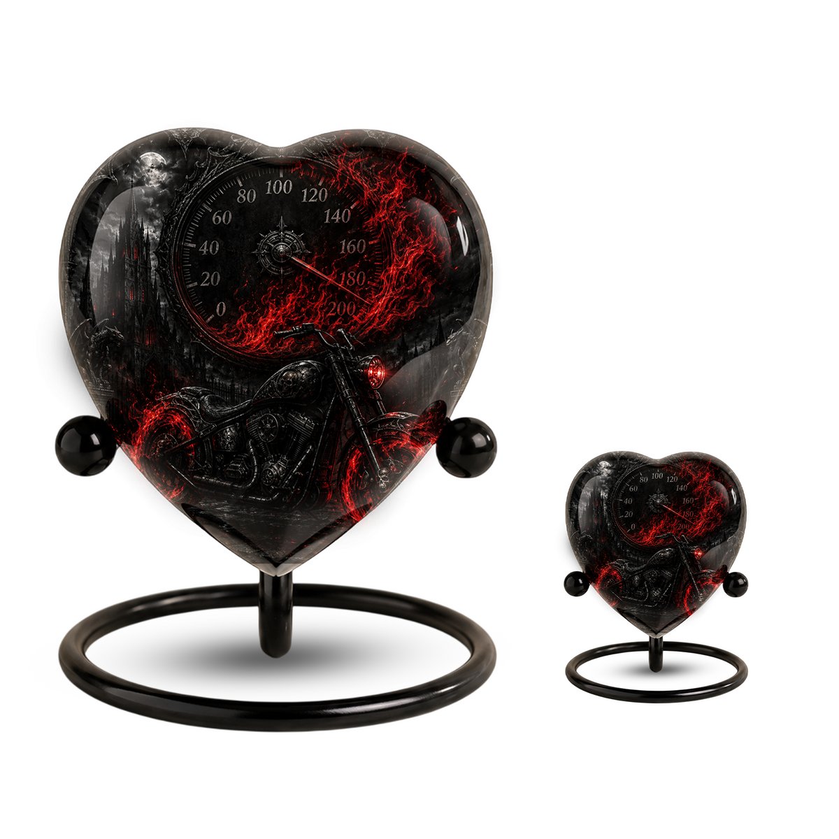 Motorcycle Bike Cremation Urn for Dad – Personalized Adult Male Urn for Ashes