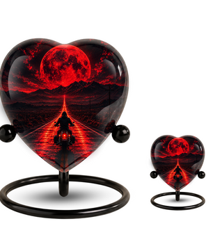 Personalized Motorcycle Urn for Dad, Adult Male Cremation Urn for Ashes, Memorial Urn for Father