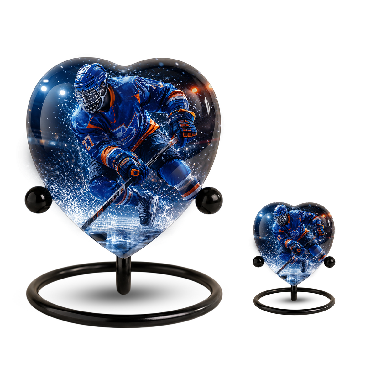Hockey Urn for Dad – Personalized Adult Male Cremation Urn for Ashes