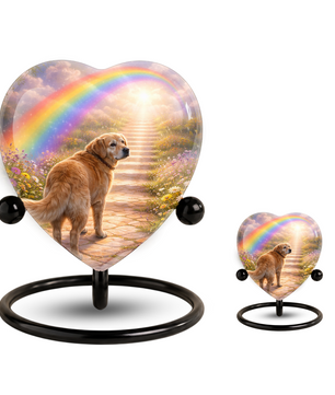 Dog Urn – Personalized Dog Urn Memorial Heart Keepsake, Dog Urns for Ashes & Pet Memorial