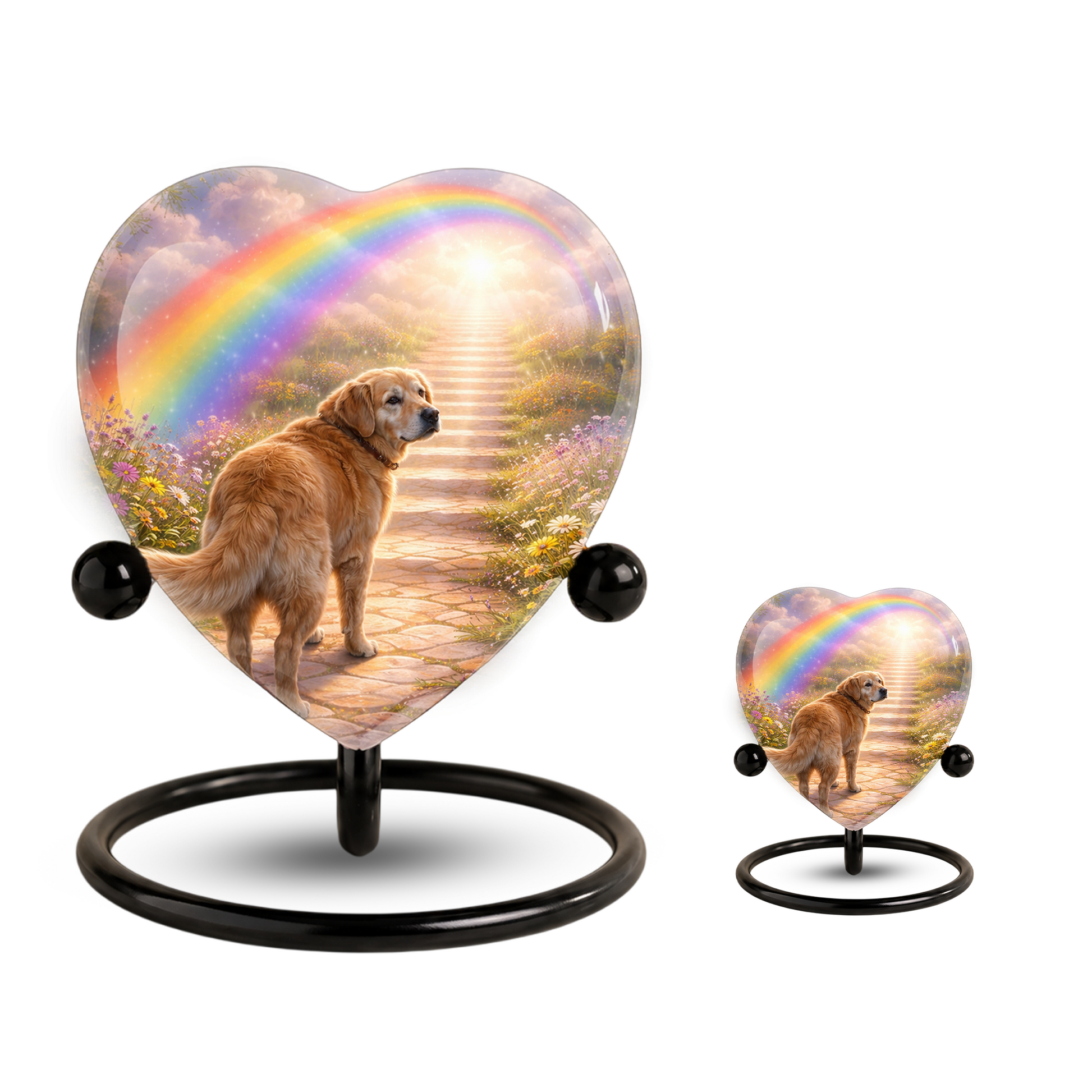 Dog Urn – Personalized Dog Urn Memorial Heart Keepsake, Dog Urns for Ashes & Pet Memorial