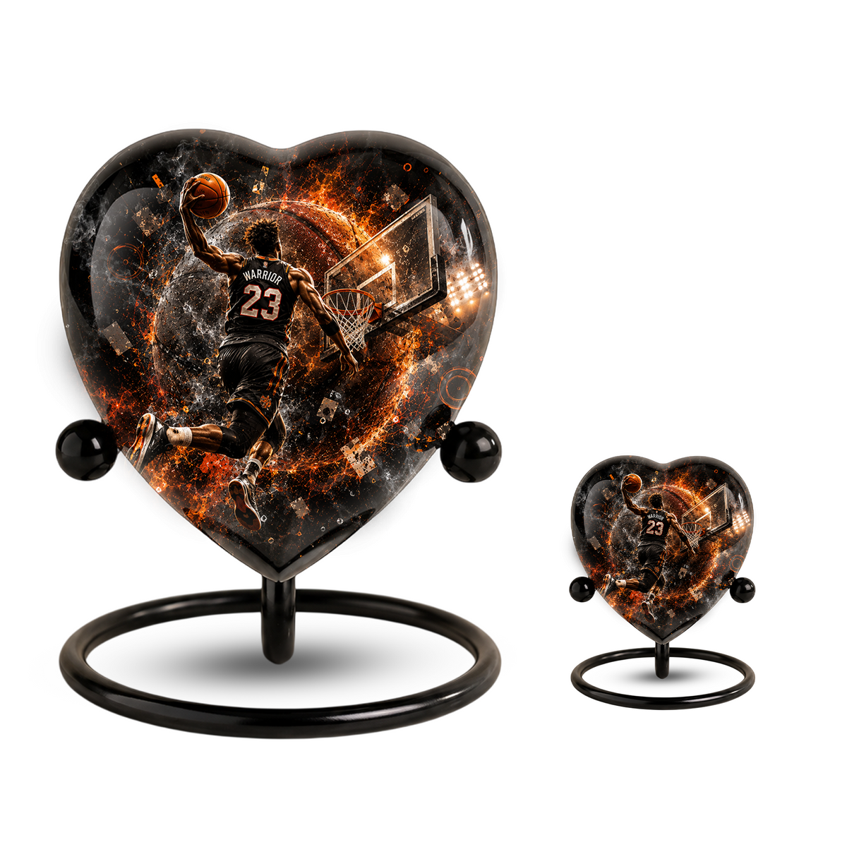 Personalized Basketball Cremation Urn for Ashes | Basketball Memorial Urn for Dad