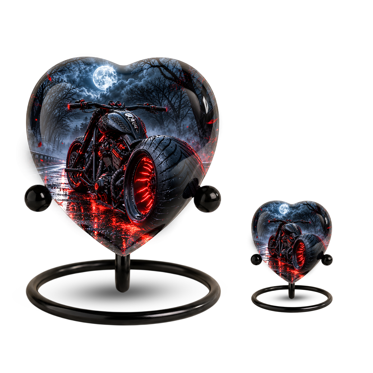 Motorcycle Urn for Dad's Ashes, Personalized Adult Cremation Urn for Men, Biker Memorial Urn