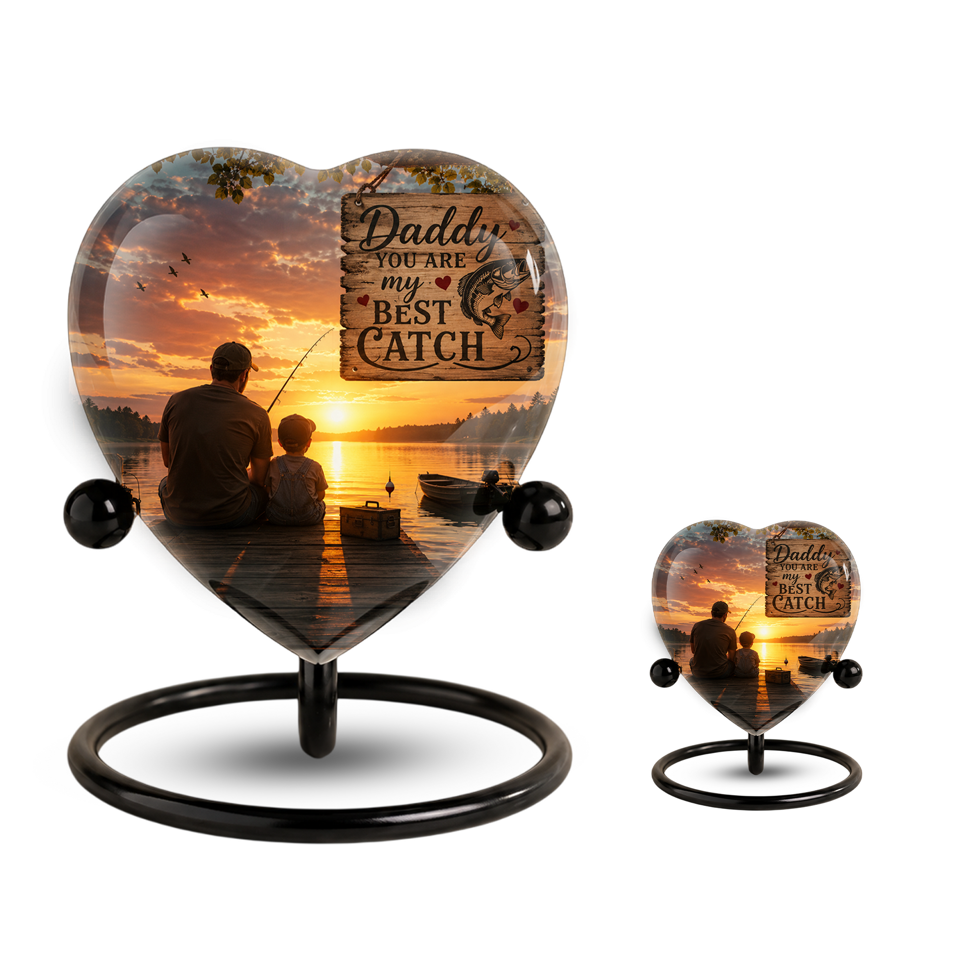 Fishing Urn for Dad – Gone Fishing Urn, Fishing Cremation Urn for Human Ashes