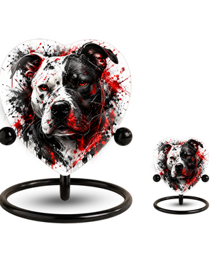 Pitbull Cremation Urn for Ashes, Dog Memorial Urn, Personalized Pit Bull Urn, Pet Keepsake Urn,