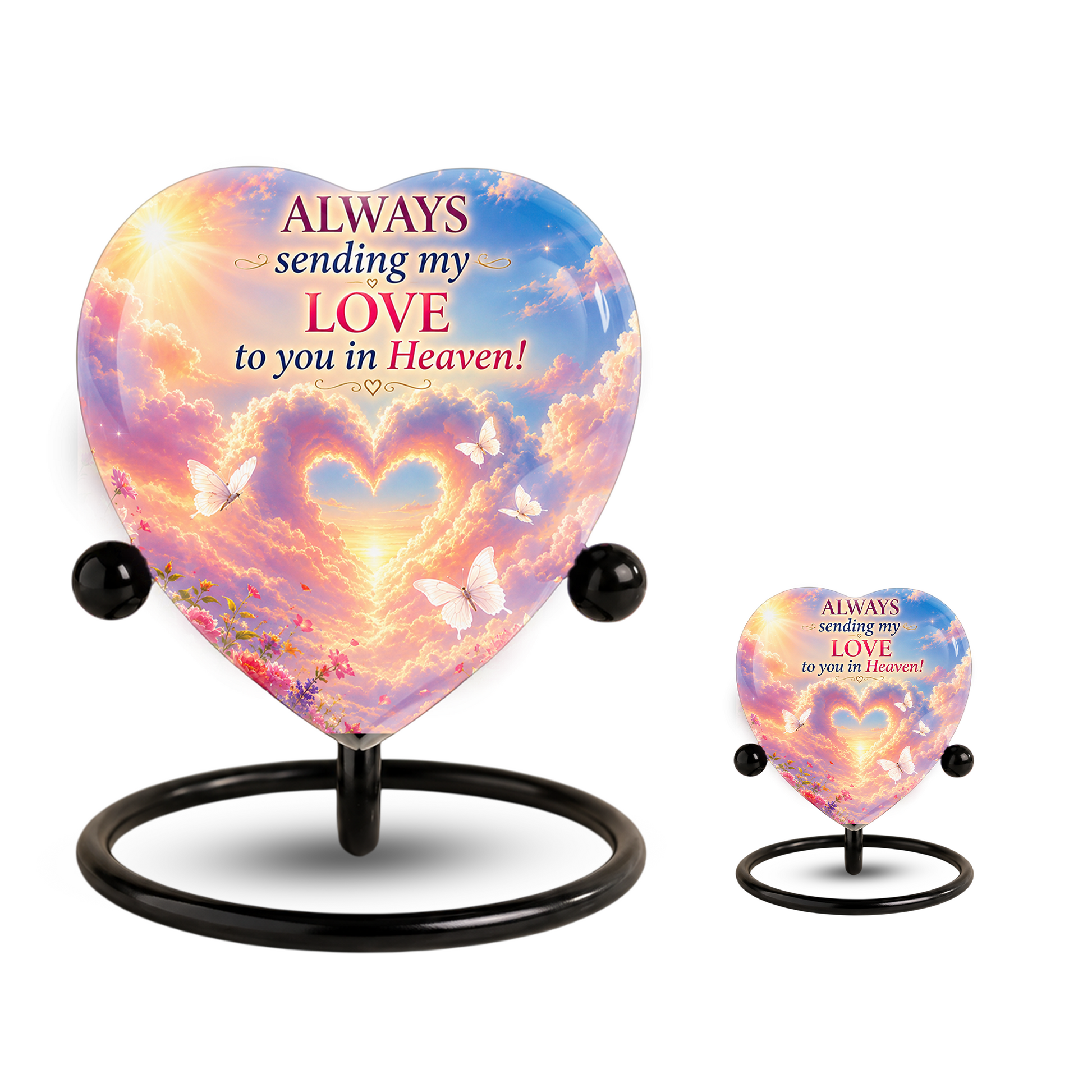 Butterfly Urn for Ashes – Butterfly Urn, Heart-Shaped Butterfly Memorial Urn